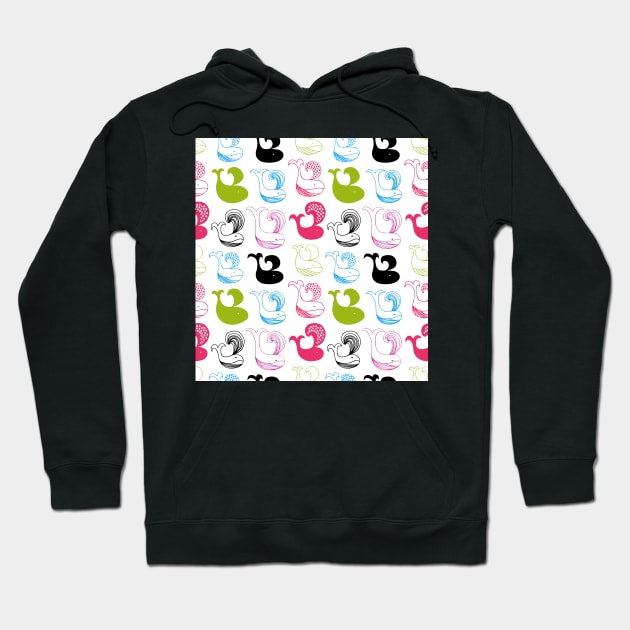 Funny Whales Hoodie by Silmen